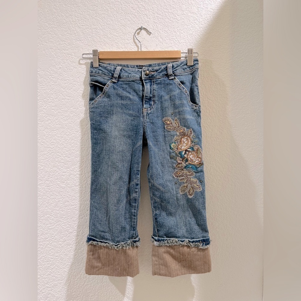 VINTAGE MARY KATE AND ASHLEY Girls Jeans | Size 10 Beaded and Embroidered